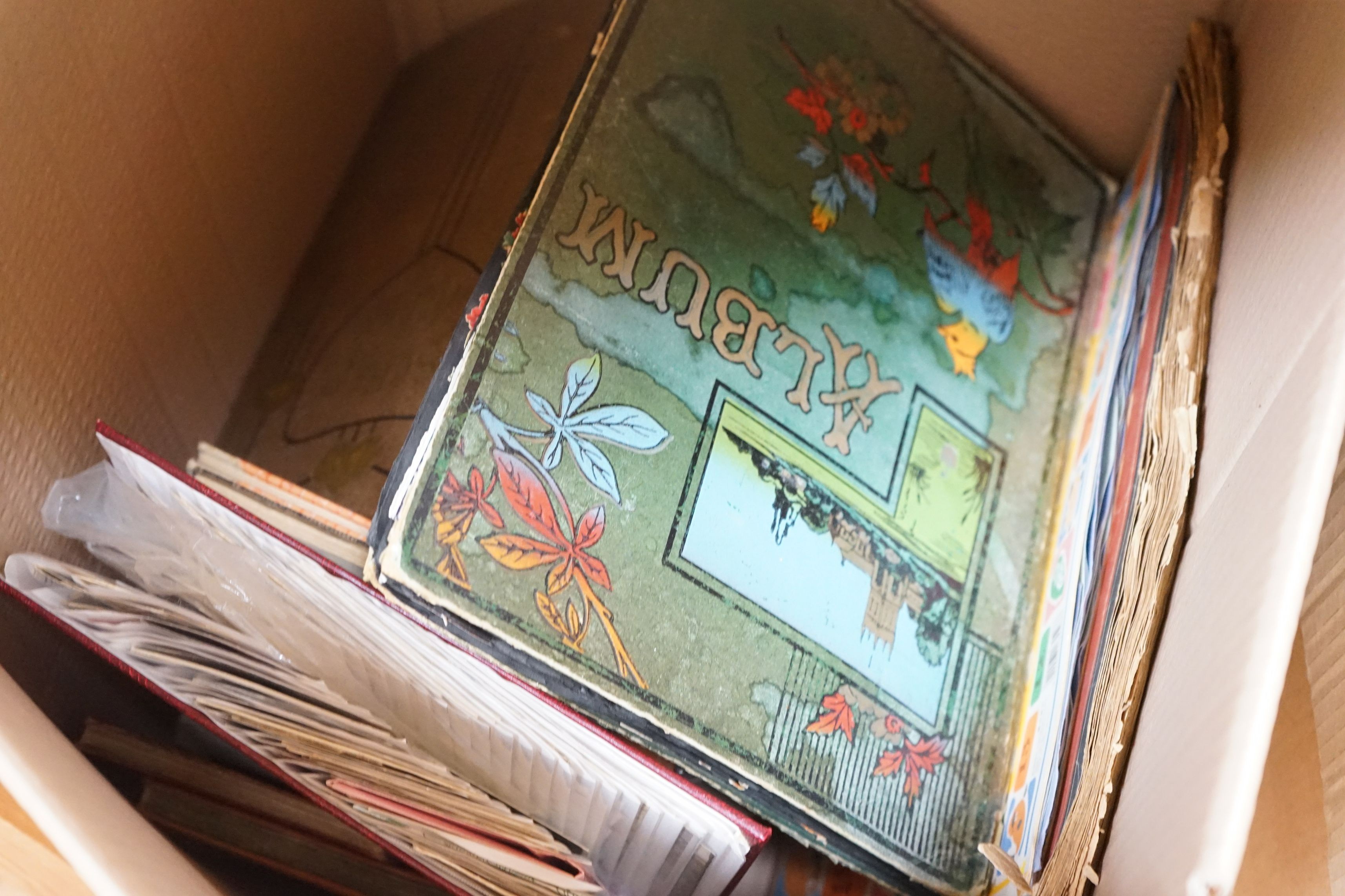 A large selection of mixed collection scrap books and albums (3 boxes)